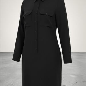 Ralph Lauren Elegant Black Long Sleeve Dress
